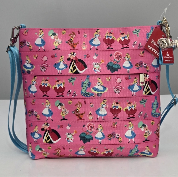 NWT HARVEYS SEATBELT ALICE IN WONDERLAND CROSSBODY BAG - Picture 2 of 6
